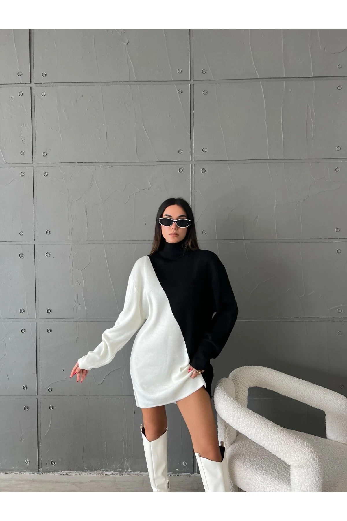 Z@R@ Model İpek Triko Elbise