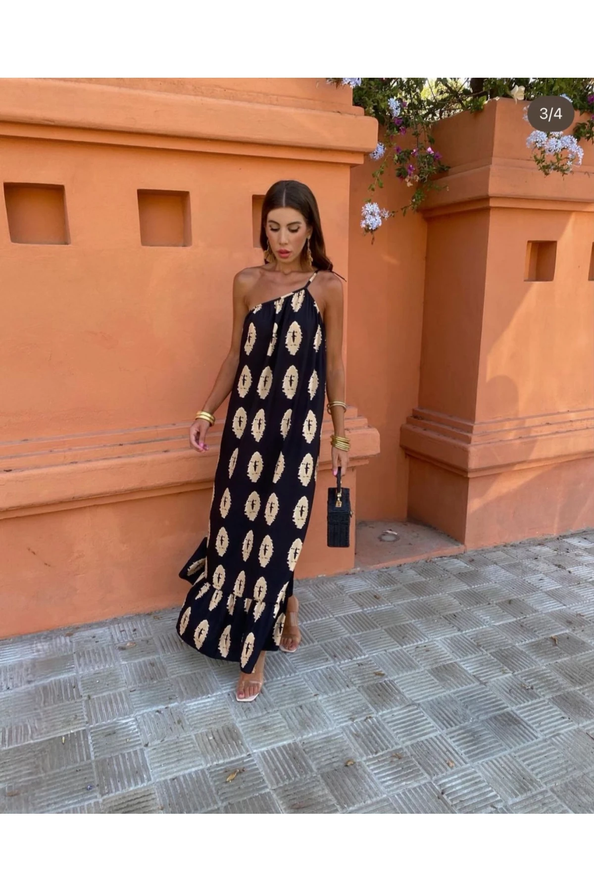 Z@R@ Model Tek Omuz Elbise