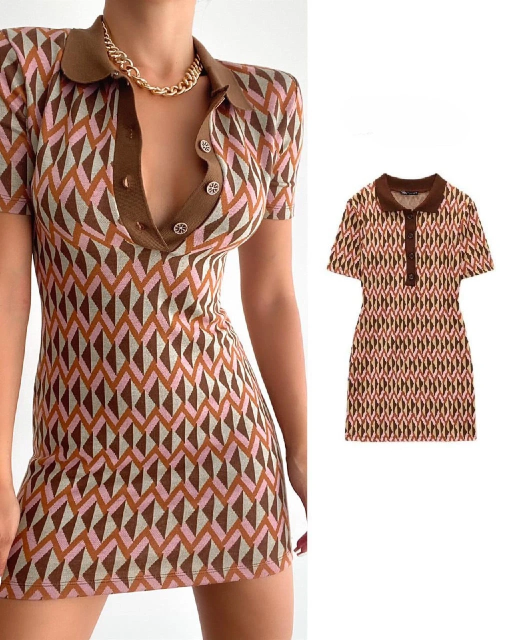 Z@r@ Model Triko Elbise