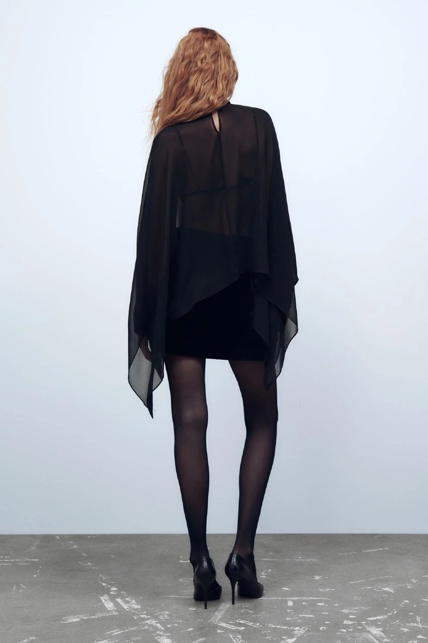 Z@R@ Model Tül Bluz