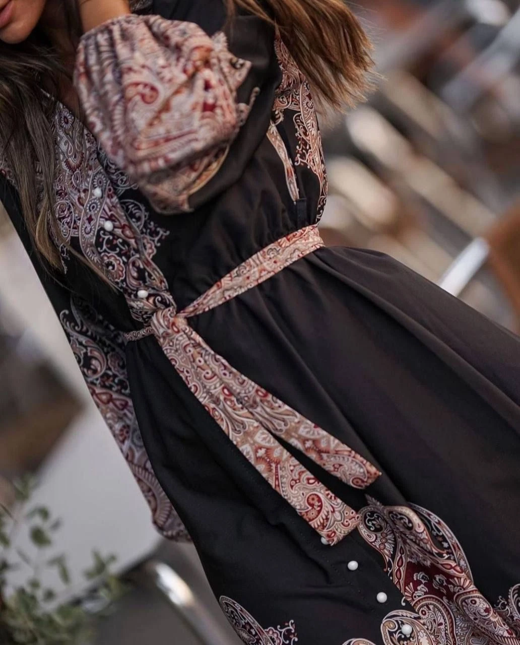 Zmmrmn Desen Elbise  İthal Jessica Kumas