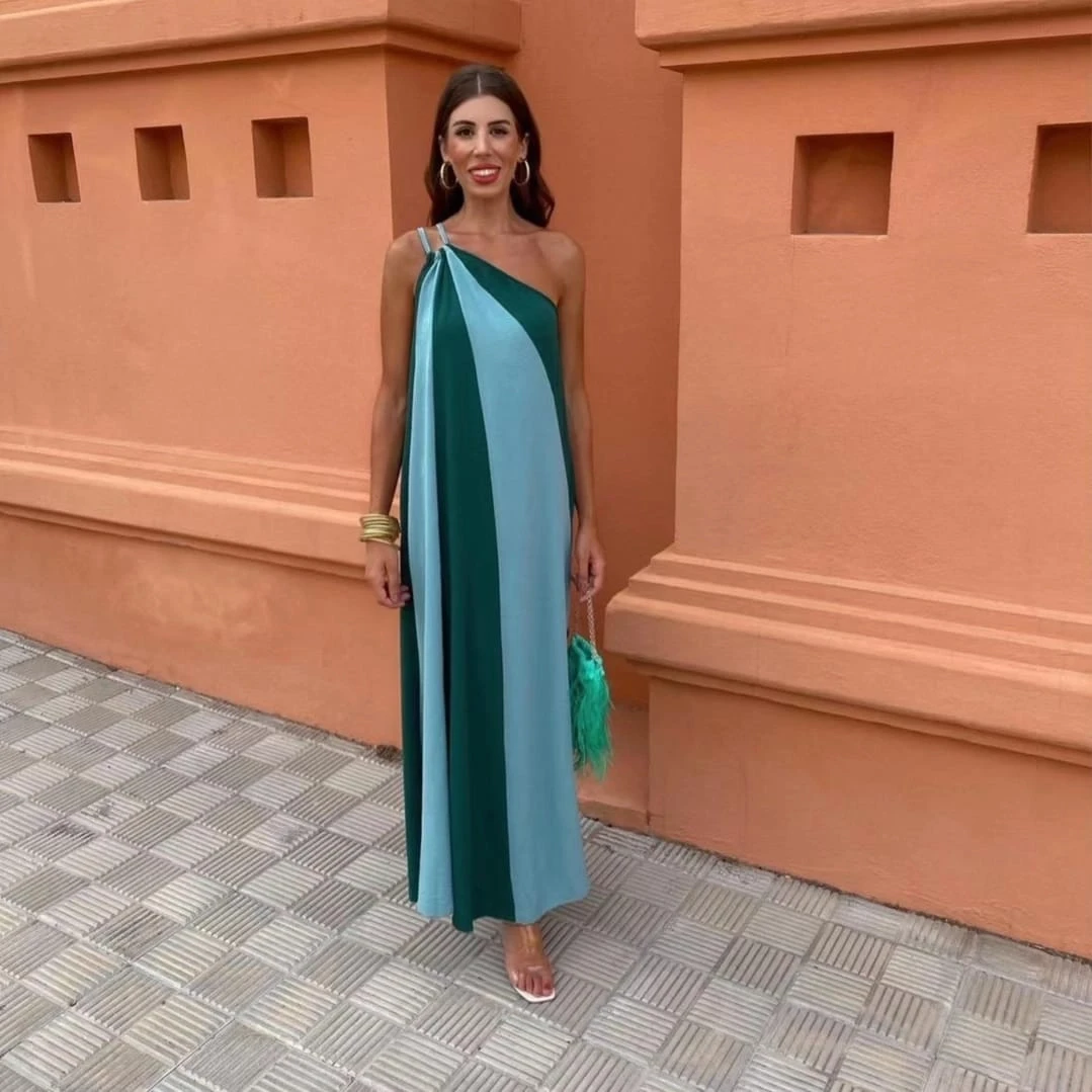 Aerobin Kumaş 2 Renkli Elbise