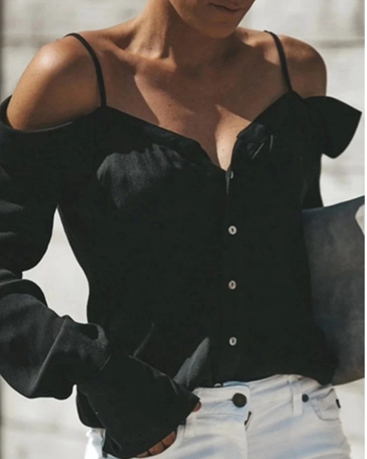 Aerobin Kumaş Carmen Yaka Bluz