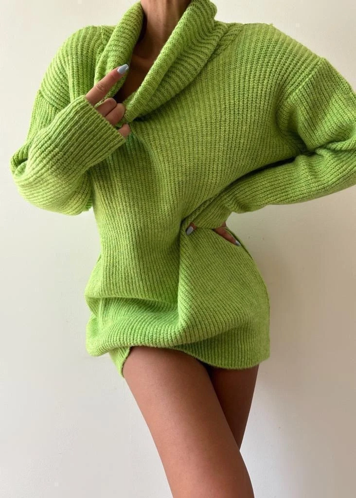 Balıkçı Yaka Triko Kazak