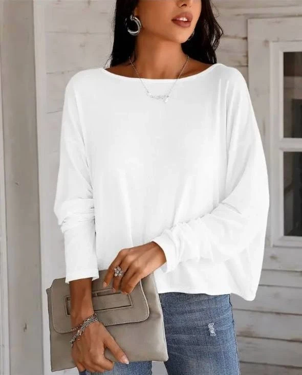 Dalgıç kumaş sırt Güpür Detaylı Bluz