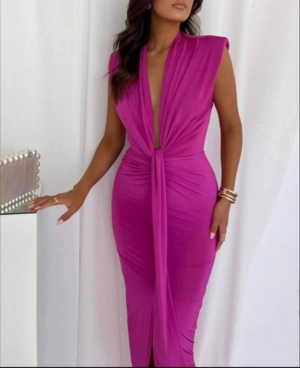 Dalgıç Kumaş Elbise