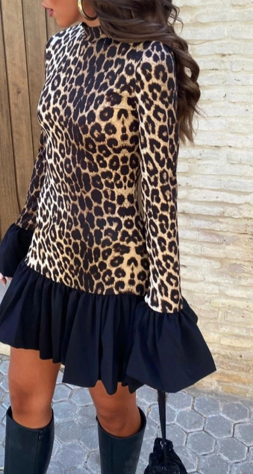 Dalgıç Kumaş Garnili Elbise