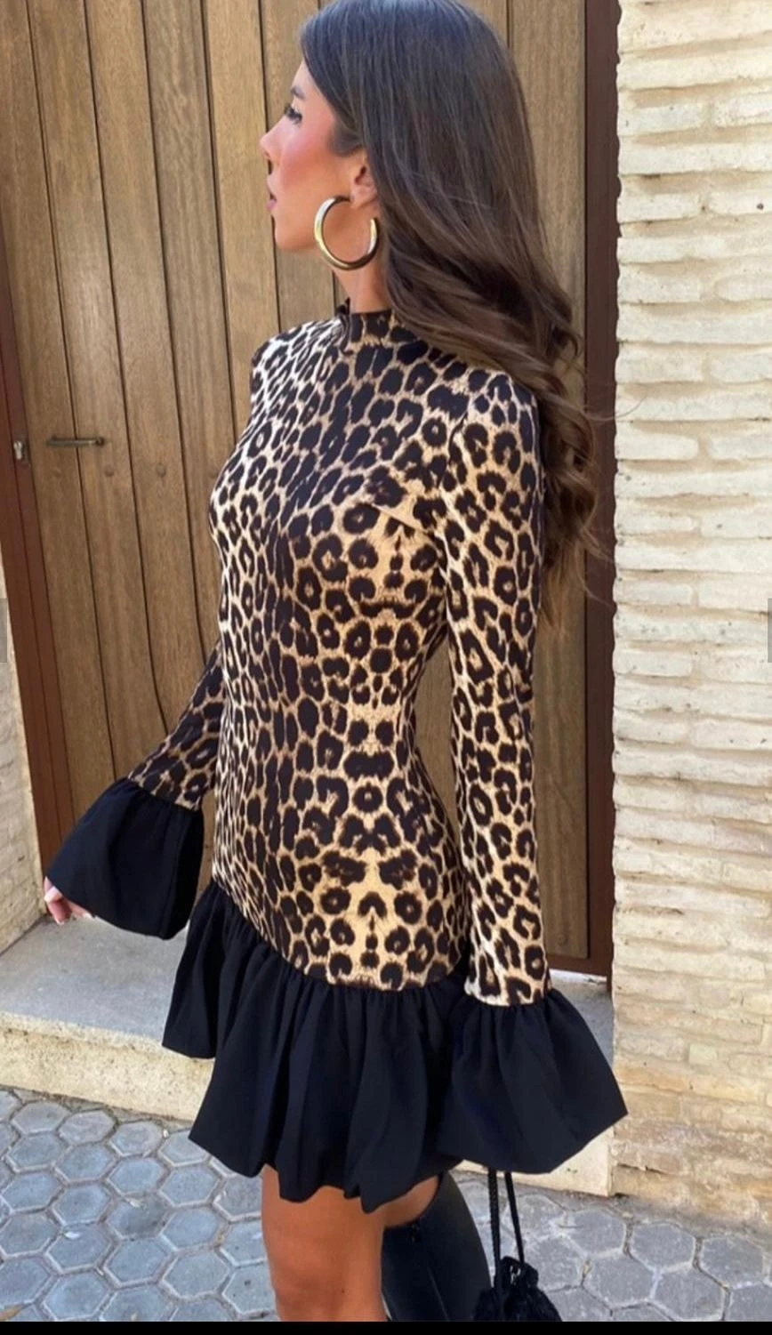 Dalgıç Kumaş Garnili Elbise