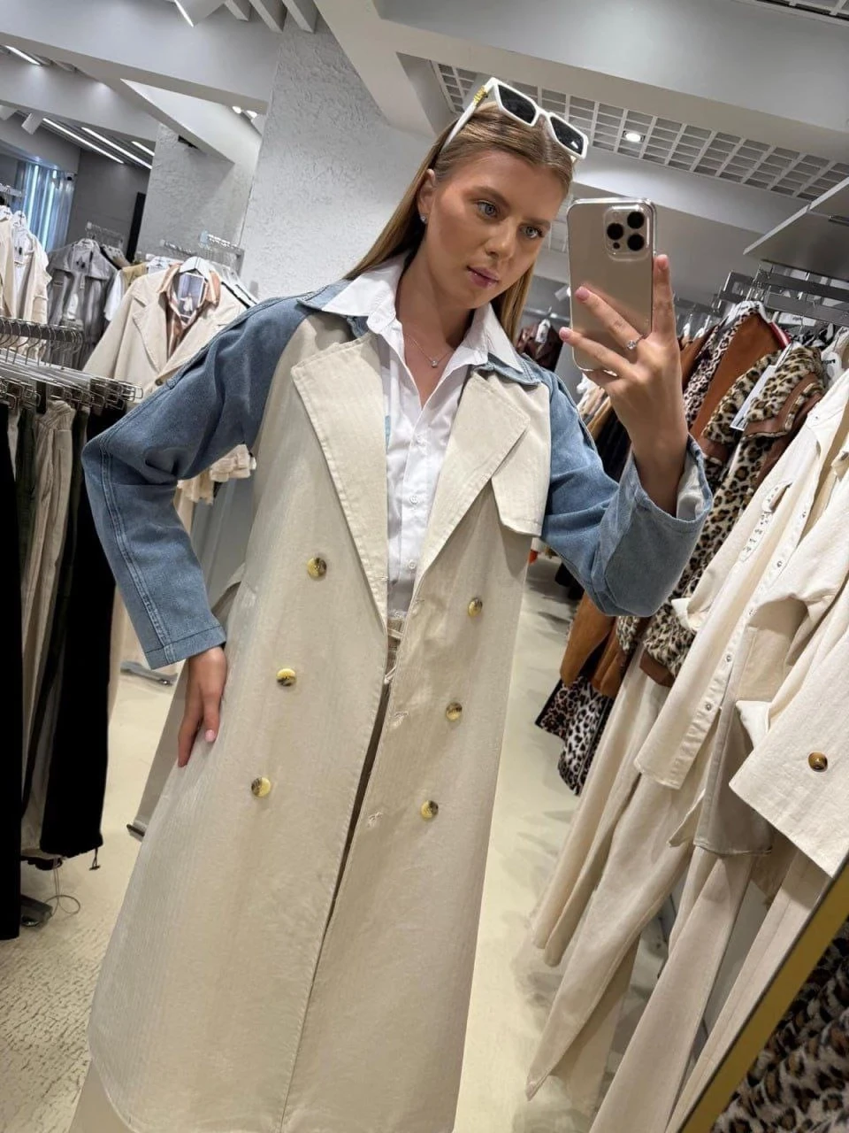 Denim Kot Trençkot