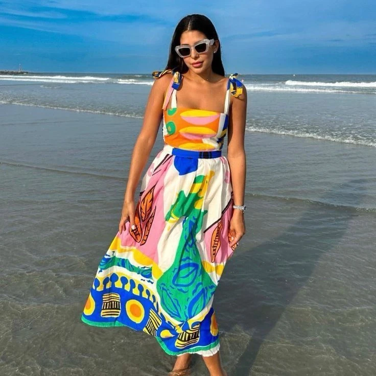 Desenli Crop & Etek Takım