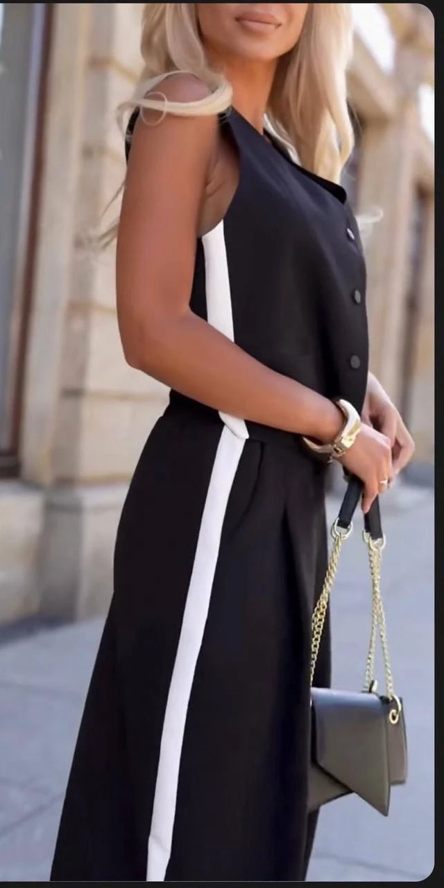 Hürrem Kumaş Yanları Şeritli Takım