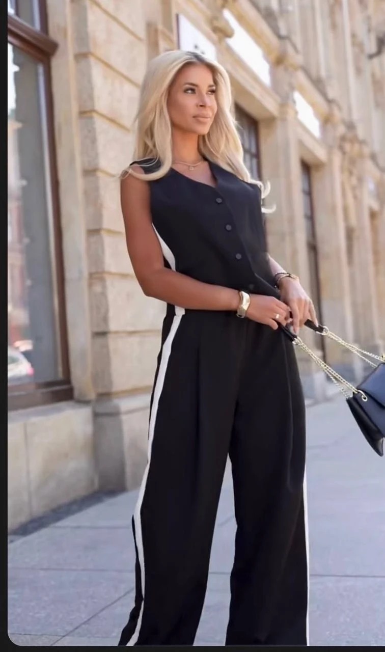 Hürrem Kumaş Yanları Şeritli Takım