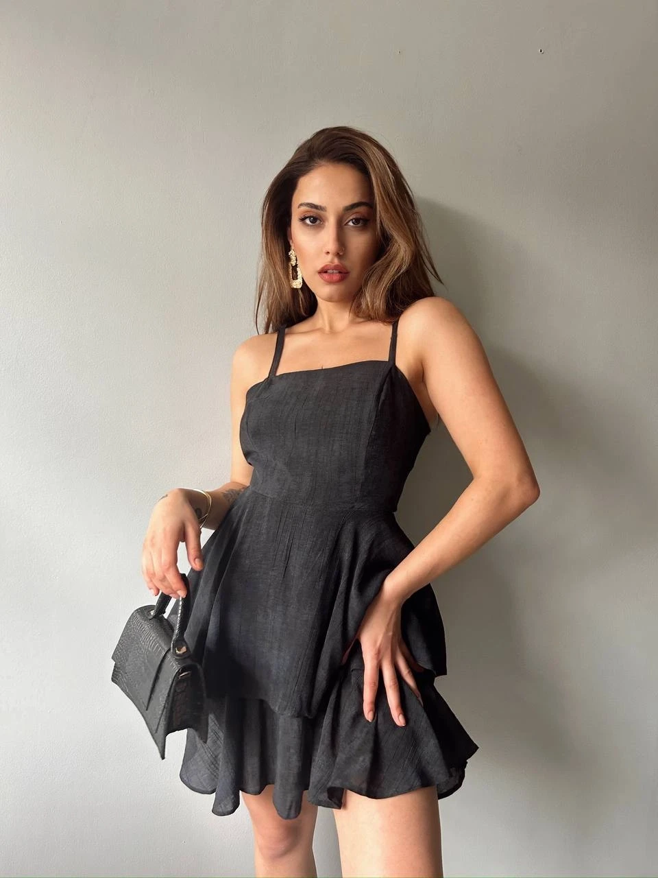 İthal Batik Kumaş Elbise