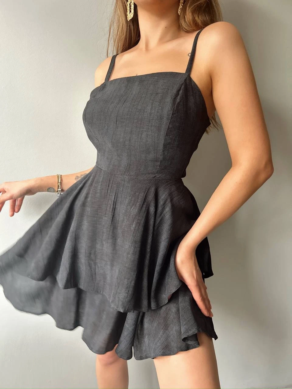 İthal Batik Kumaş Elbise