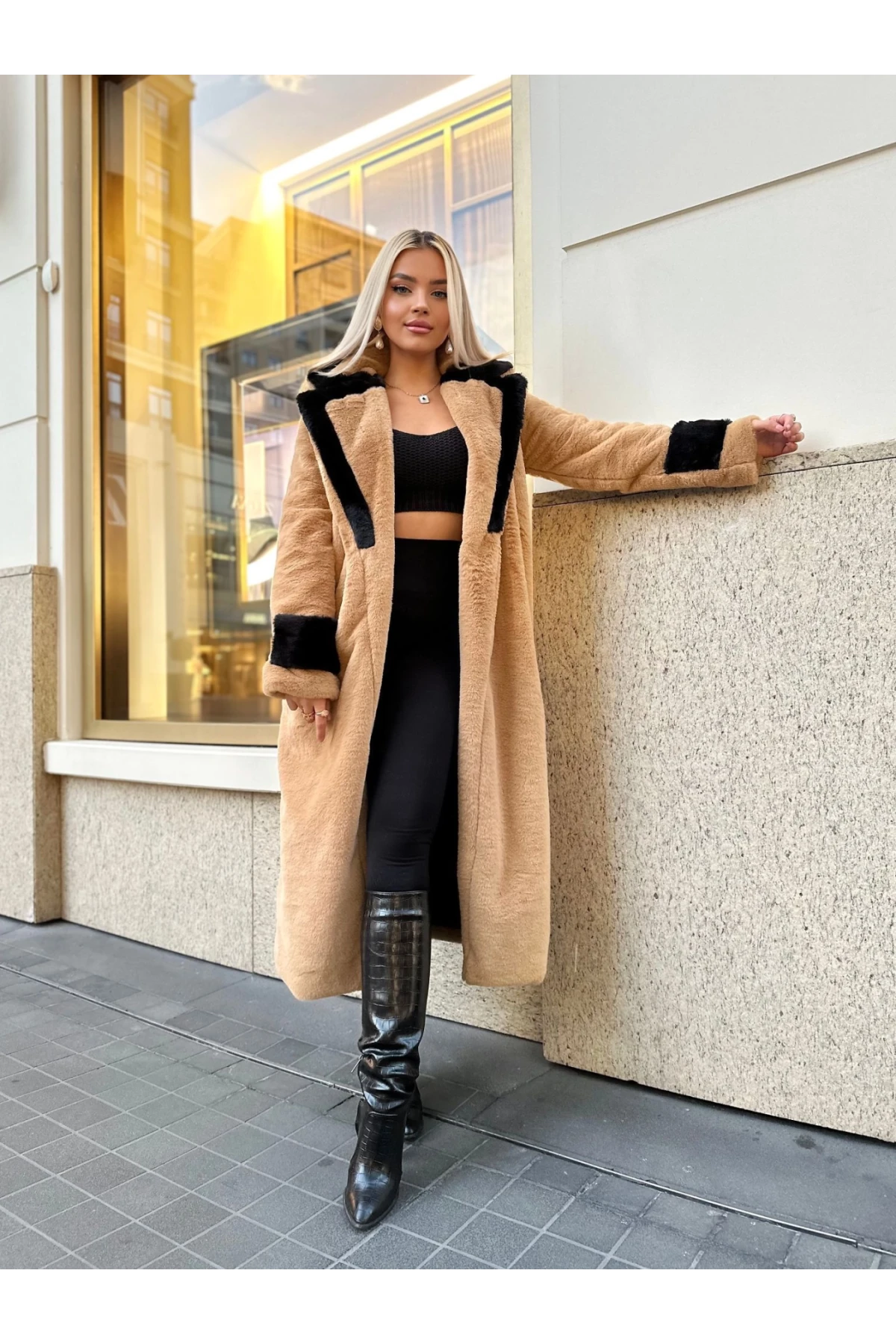 İthal Rabbit Toscana Kumaş Tasarım Kürk