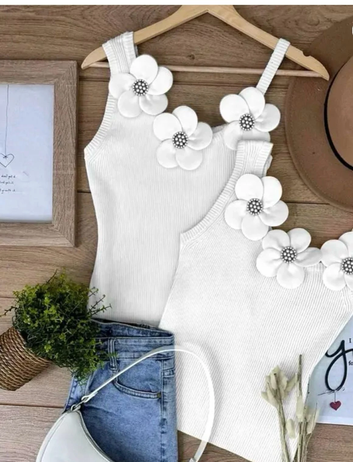 Kaşkorse Kumaş  Gül Aksesuarlı İncili Bluz