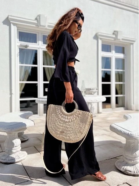 Keten Büstiyer&Pantolon Takım