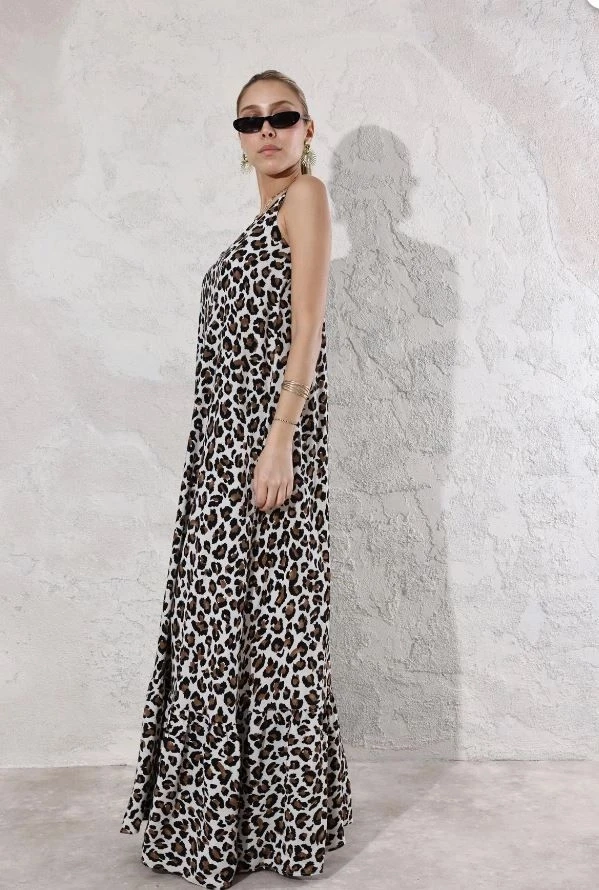 Leopr Elbise Maxi Boy