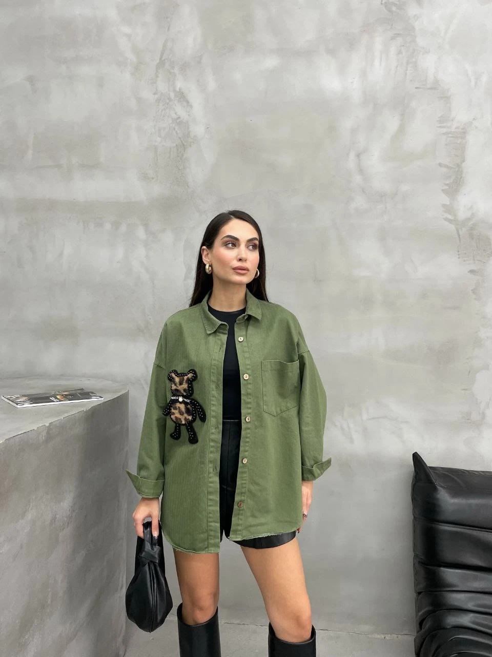 Le*par Ayc*k Armalı Gömlek Yağmur Gabardin Kumaş