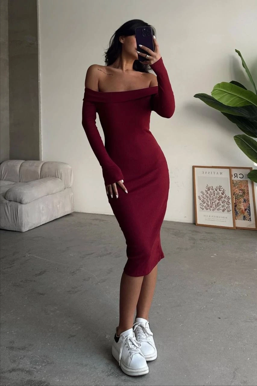 Madonna Yaka Kaşkorse Elbise