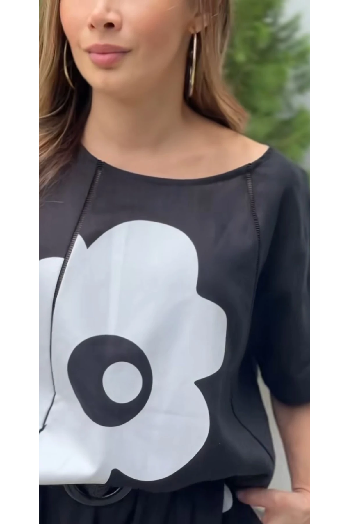 Micro Kumaş Çiçek Motifli Takım