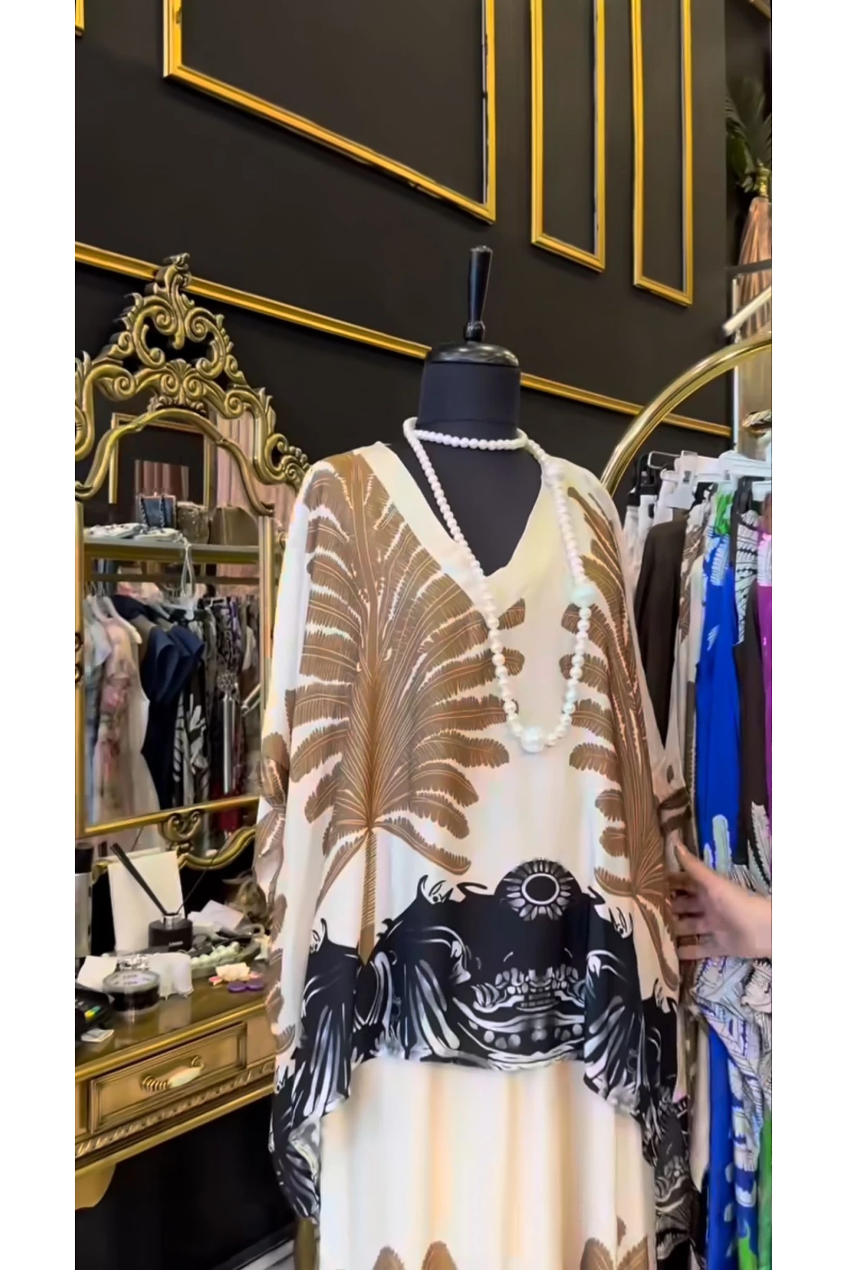 Micro Kumaş Desenli Takım