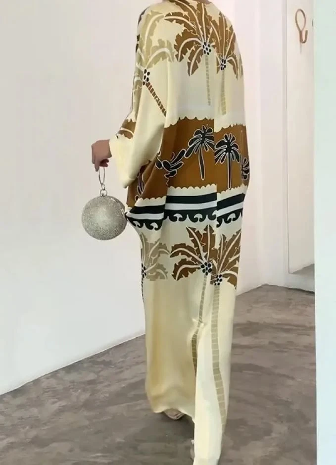 Mikro Kumaş Desenli Elbise