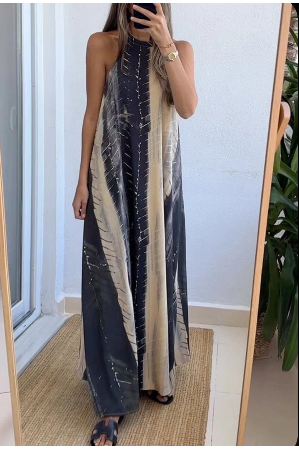 Mikro Kumaş Dijital Baskı Elbise