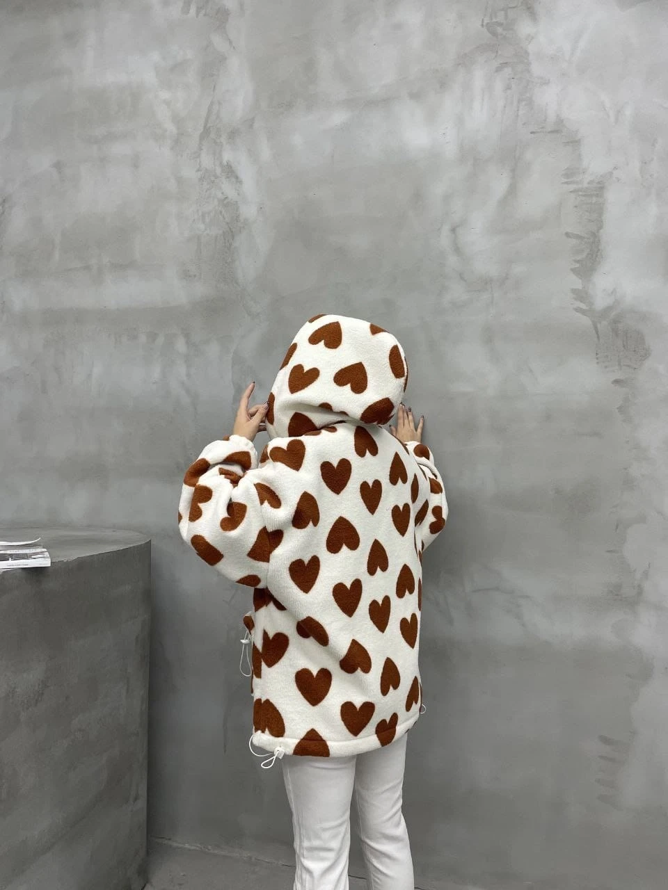 Polar Kapşonlu Sweat Mont