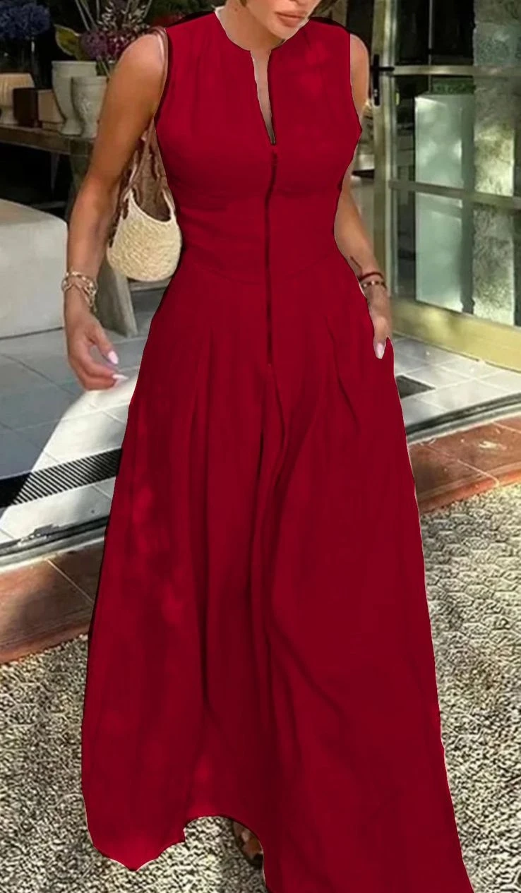 Poplin Kumaş Fermuarlı Elbise