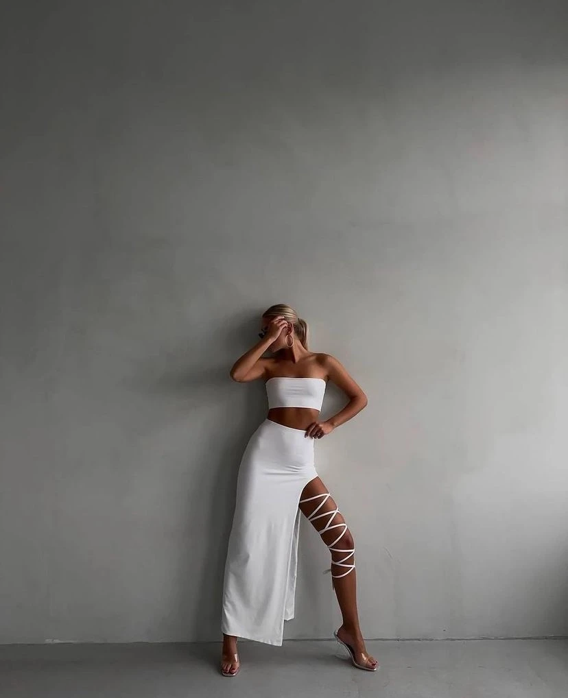 Etek & Büstiyer Sandy Kumaş Takım