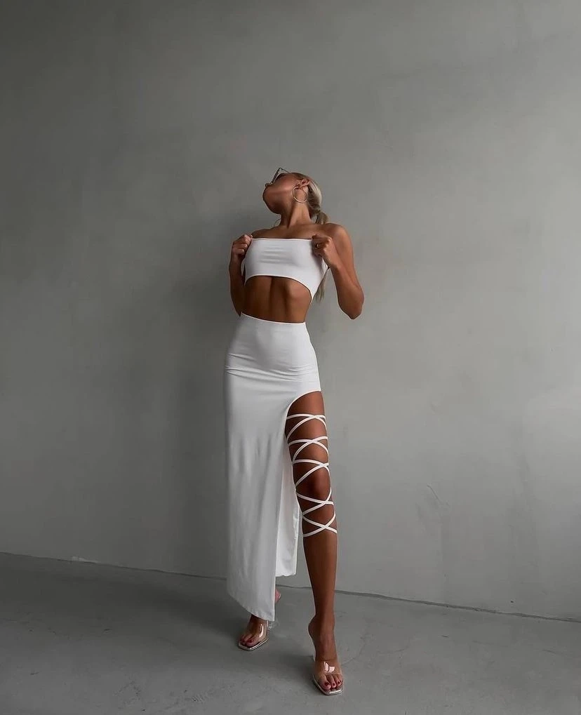 Etek & Büstiyer Sandy Kumaş Takım