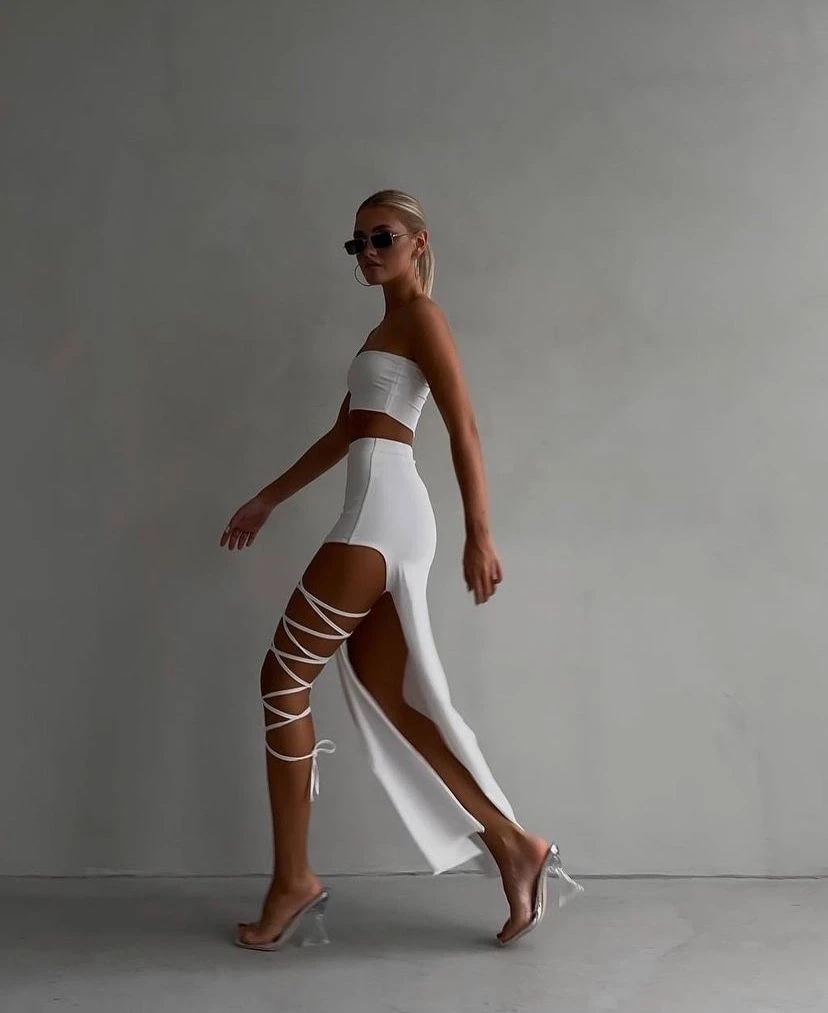 Etek & Büstiyer Sandy Kumaş Takım