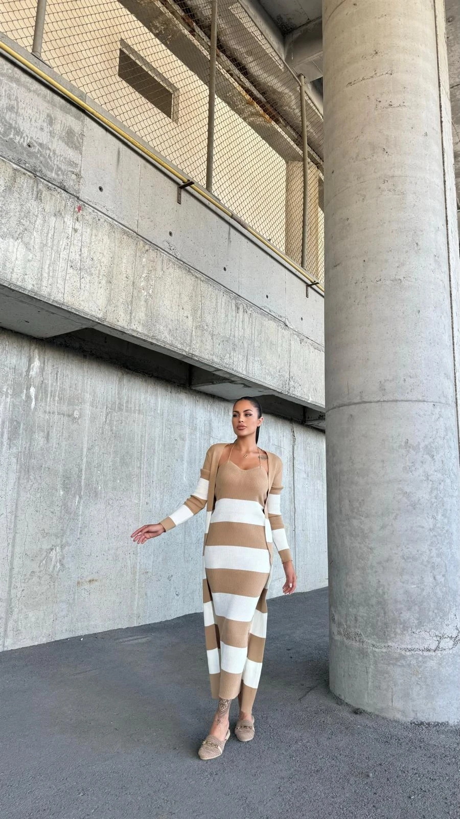 Uzun Elbise & Hırka TrikoTakım