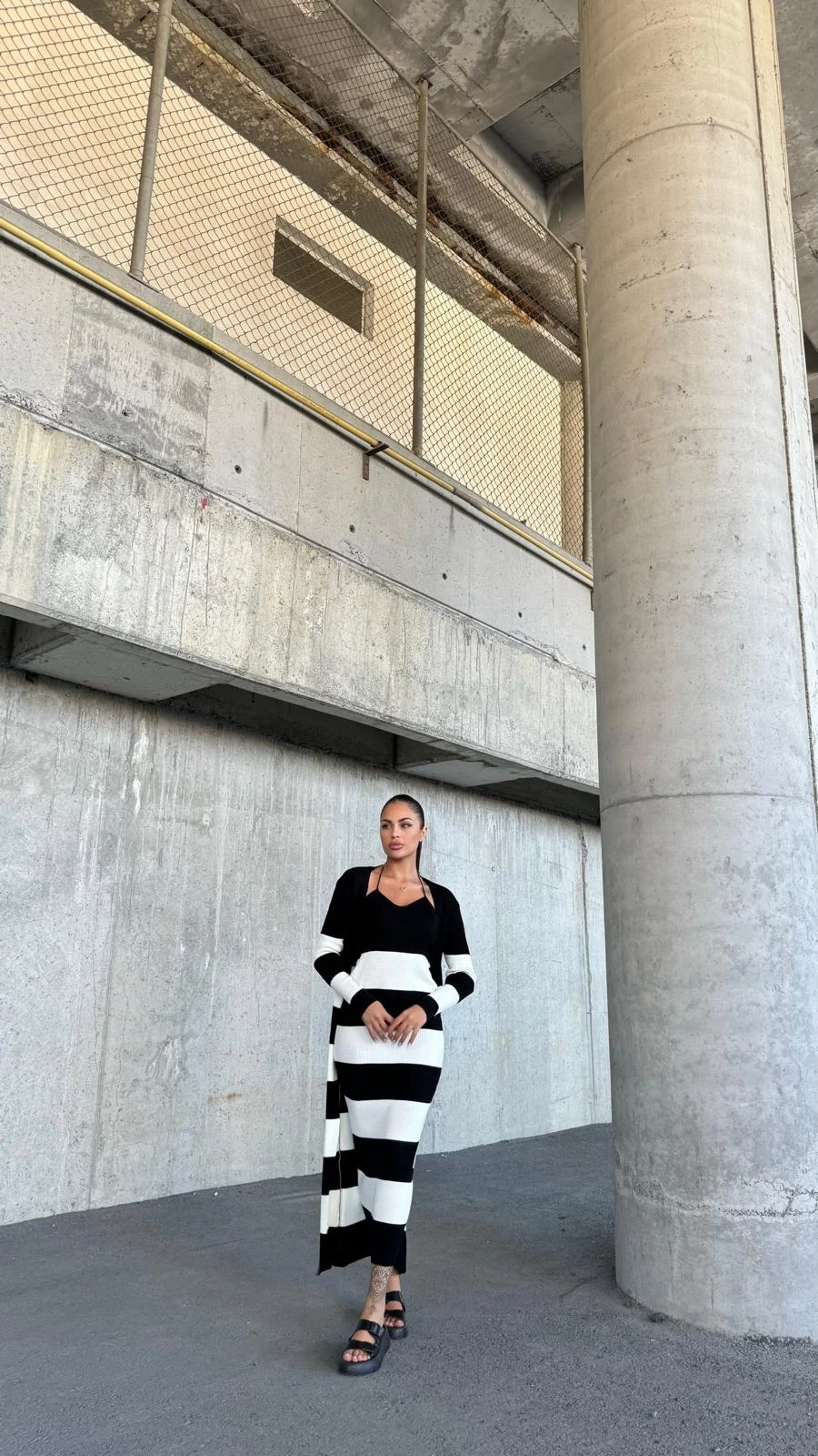 Uzun Elbise & Hırka TrikoTakım