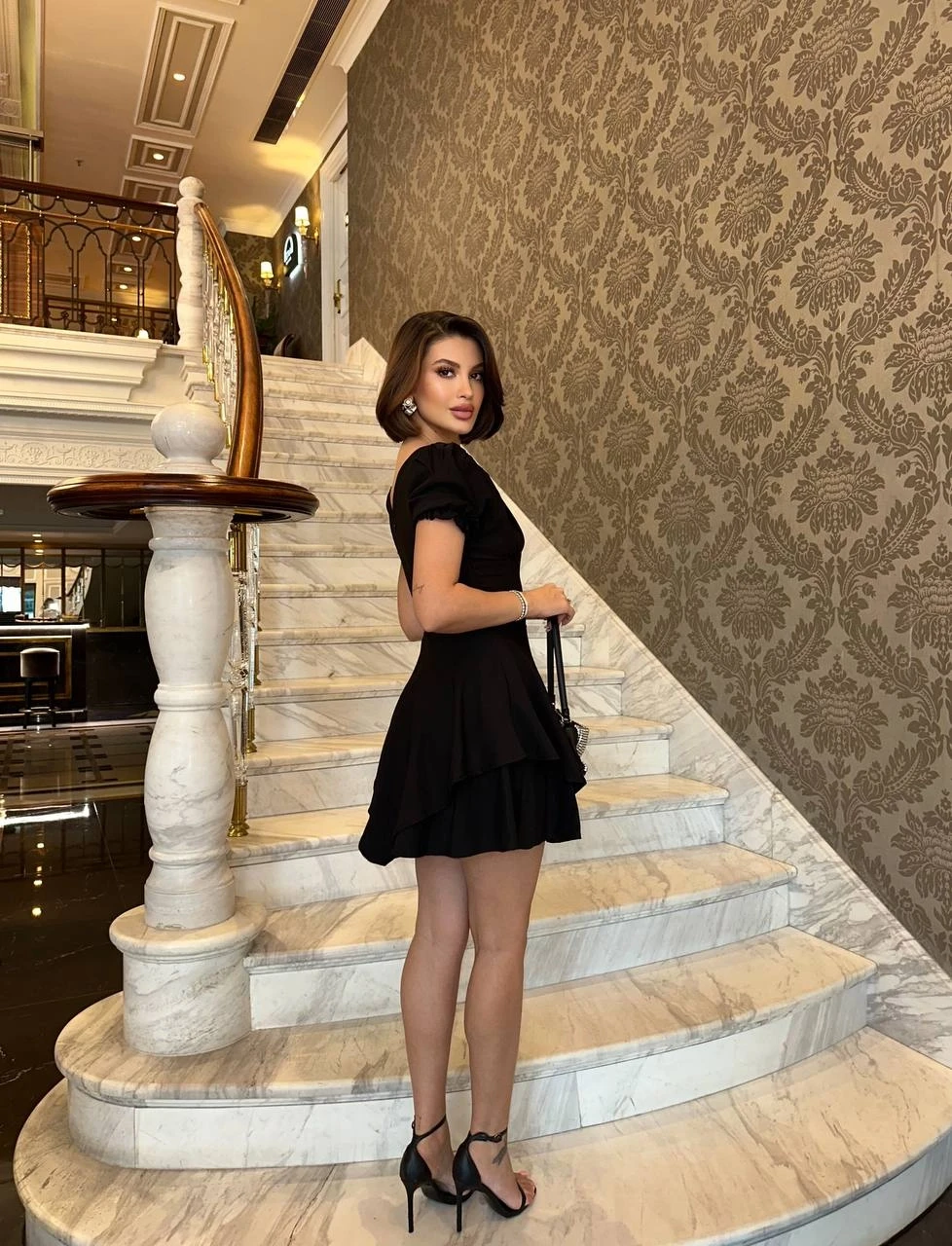 Volanlı Korse Detaylı Elbise