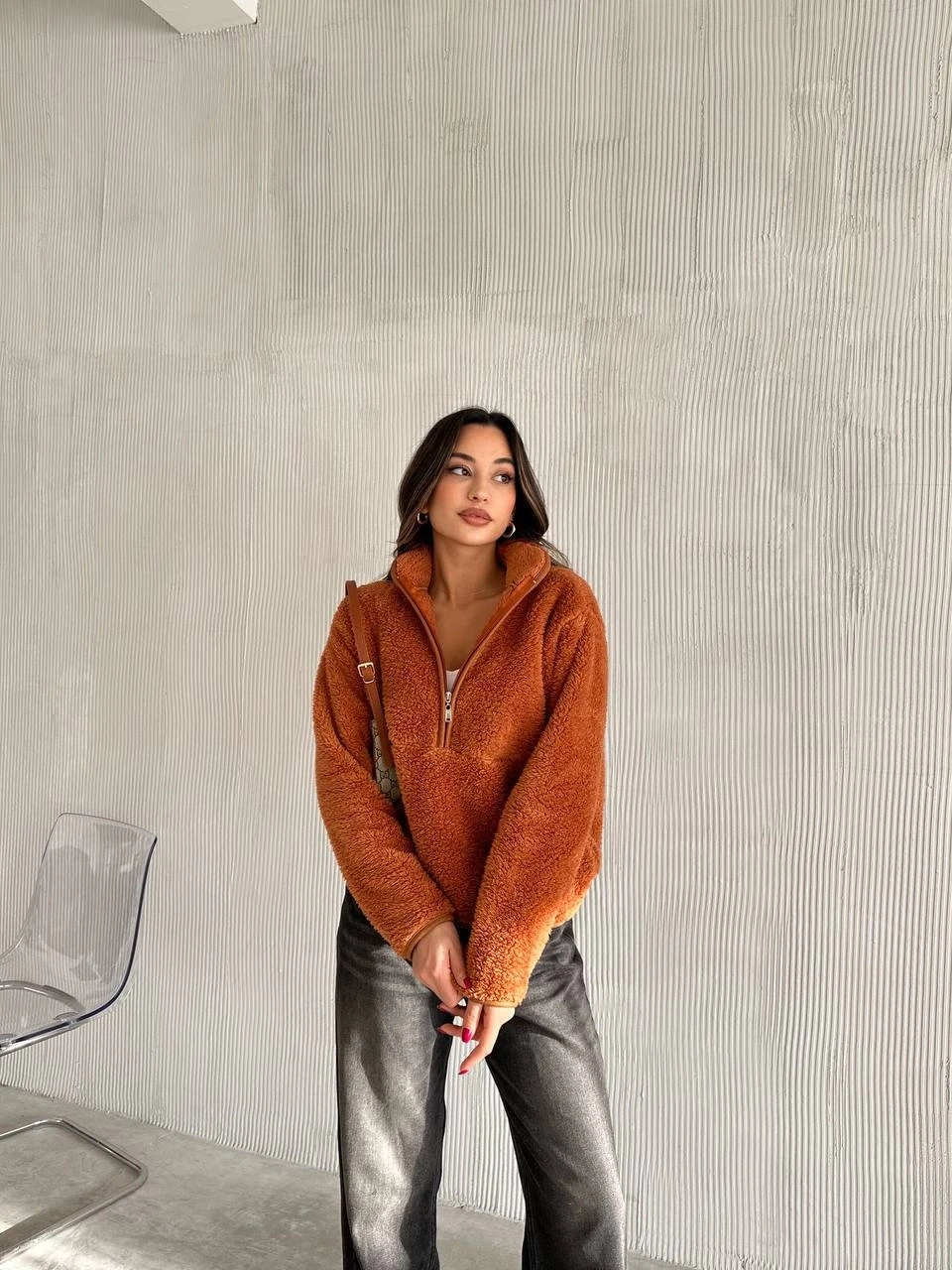 Yarım Fermuar Welsoft Sweatshirt