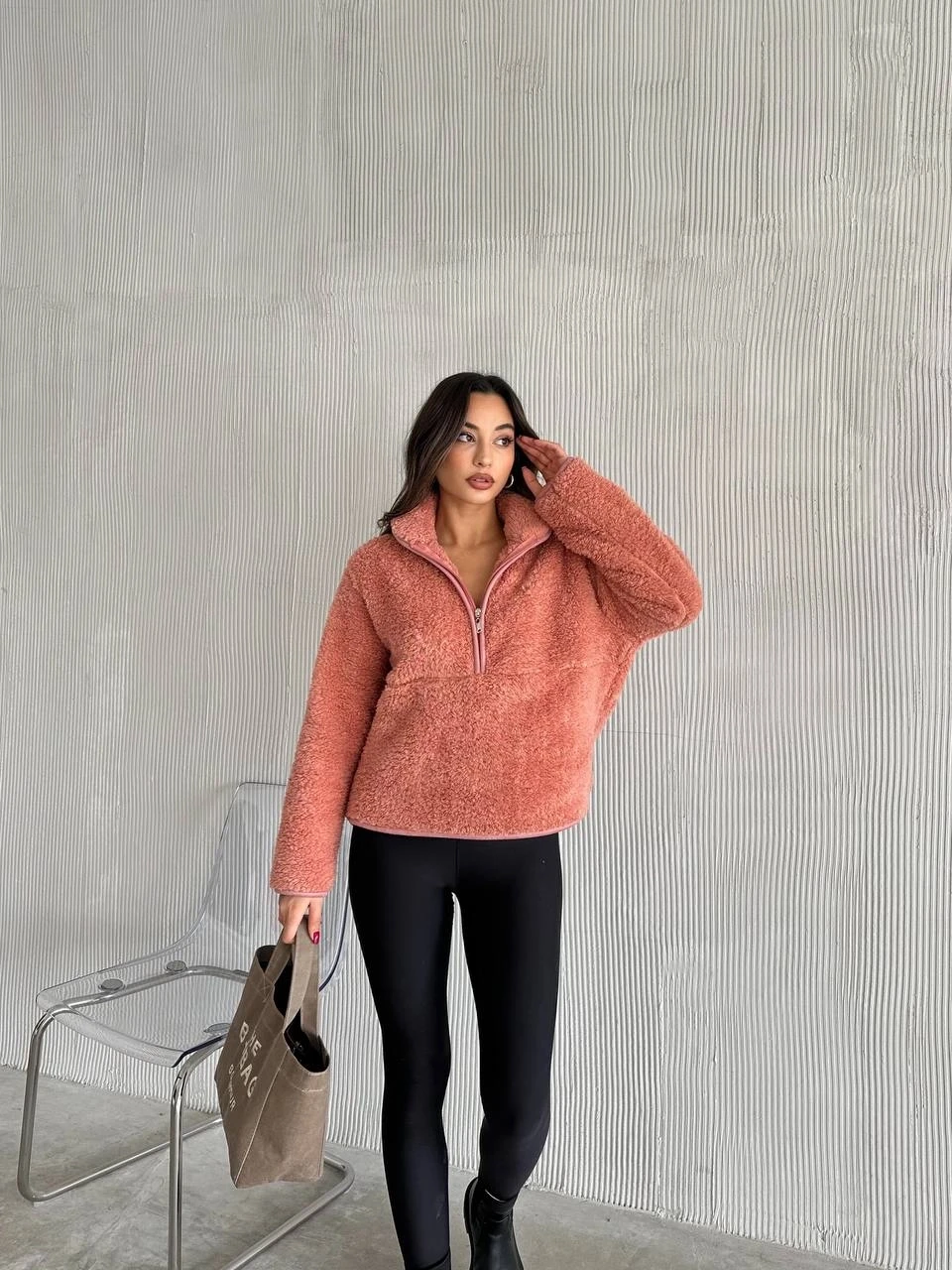 Yarım Fermuar Welsoft Sweatshirt