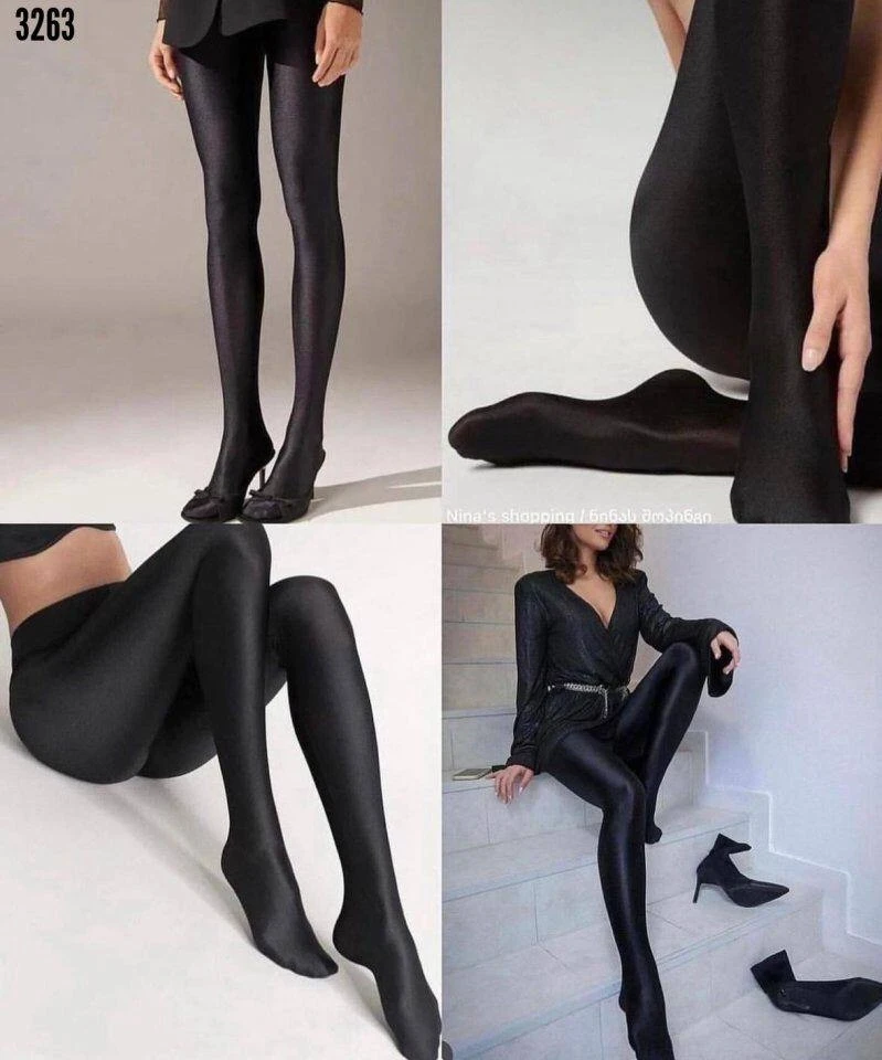 Yüksek Bel Tam Likralı Termal İçi Peluş Tayt Çorap