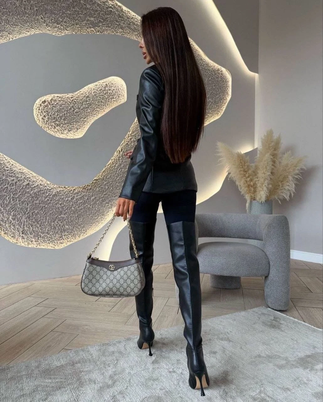 Z*r* Model Deri Düğmeli Ceket