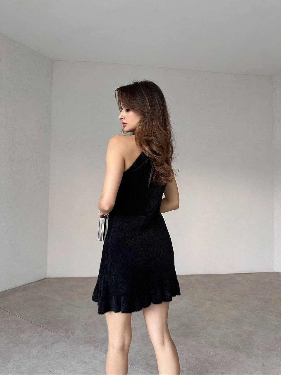 Z@R@ Model Taşlı Sakal Triko Elbise