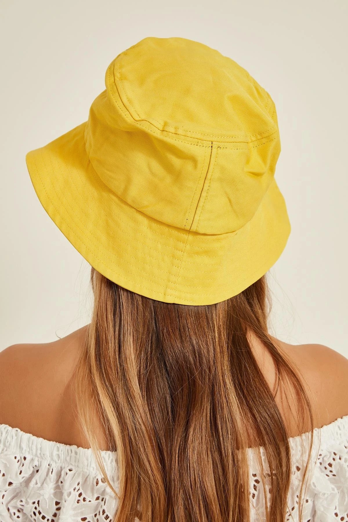 Sarı Bucket Şapka