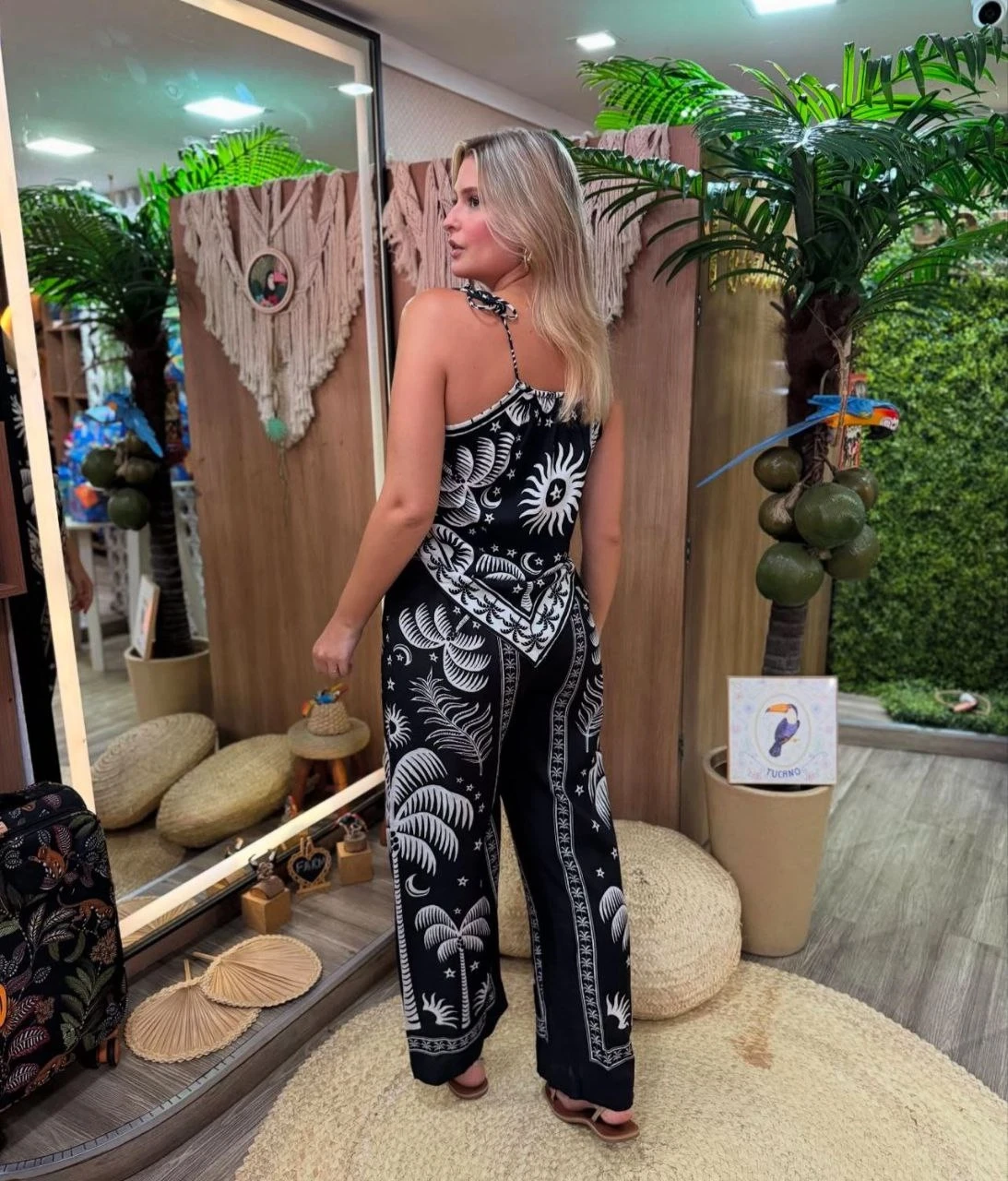 Desenli Alt Üst Takım Jessica Kumaş