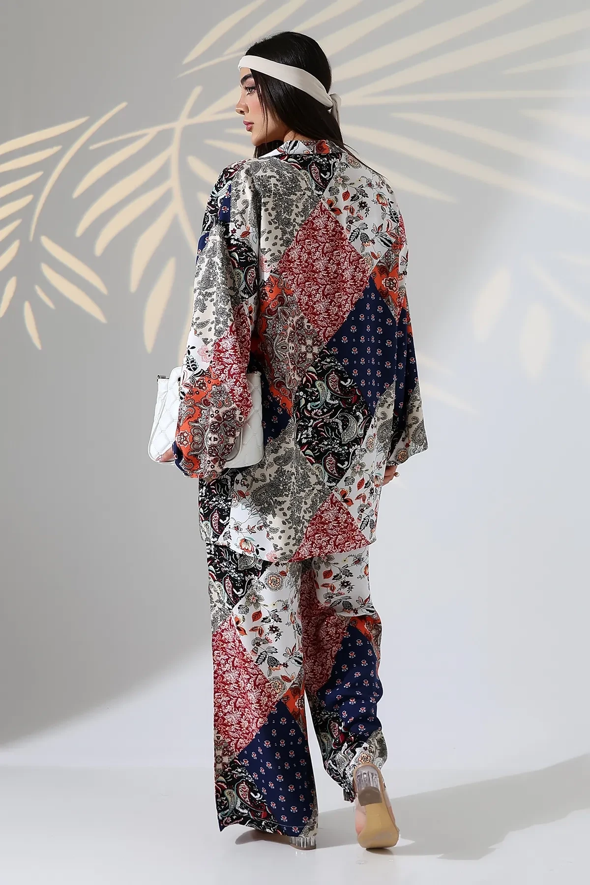 Desenli Viskon Kimano Alt Üst Takım