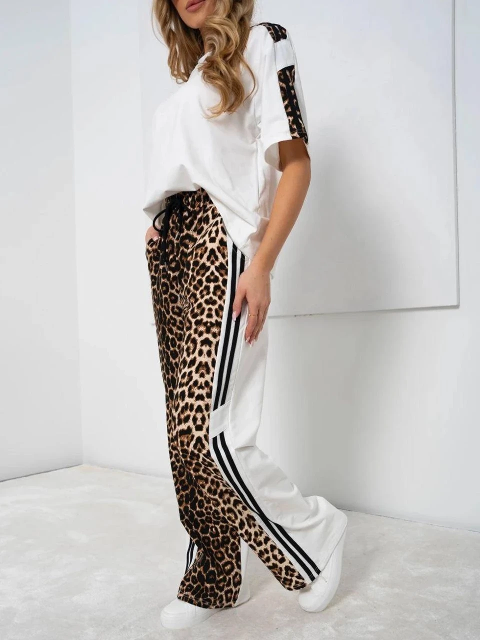 İki İplik Dijital Baskılı Takım Beyaz