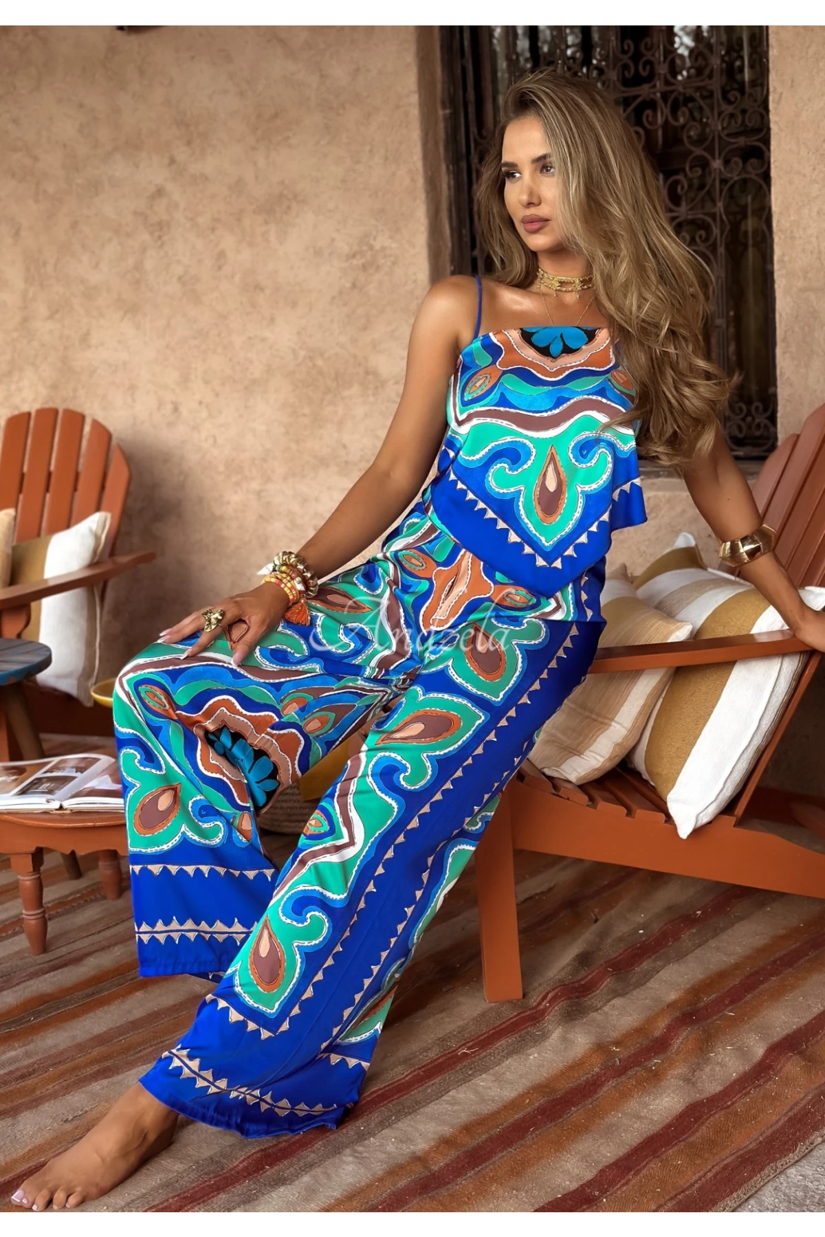 İthal Dubai Kumaş Desenli Takım