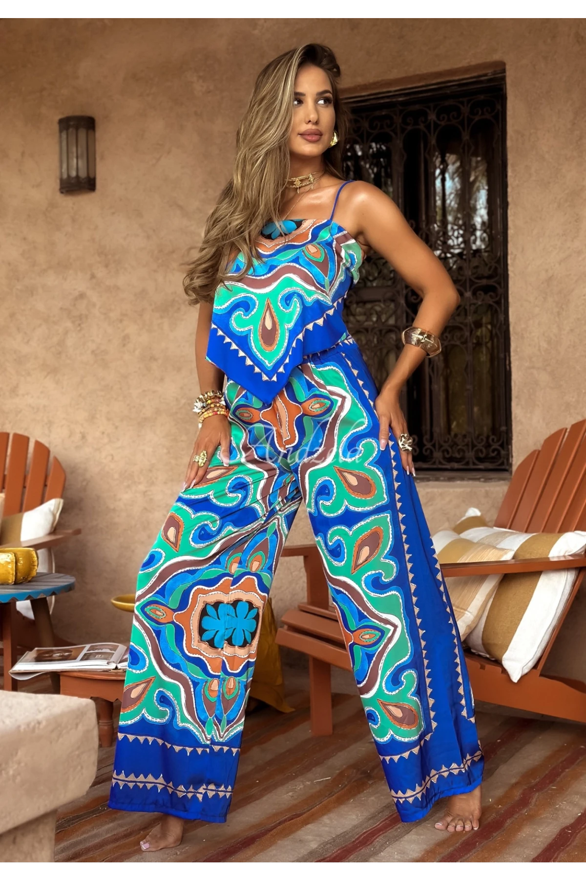 İthal Dubai Kumaş Desenli Takım