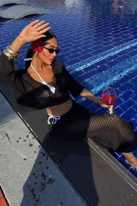 Jenny Ajurlu Etek Takım Siyah