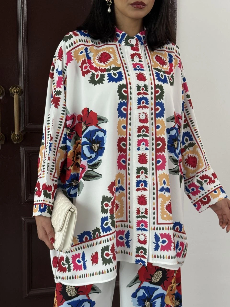 Jessica Kumaş Gömlek Pantalon Takım