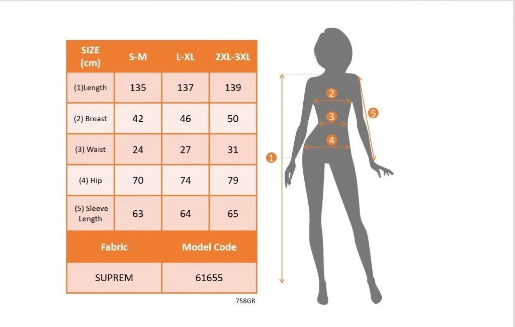 Uzun Kollu Bağcıklı Beli Lastikli Desenli Uzun Süprem Elbise